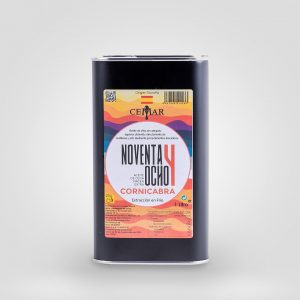 Noventayocho - Aceite de Oliva Virgen Extra Extracción en frío y recolección temprana - Cornicabra - 1L - En caja de 2 unidades